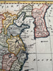 Empire Of China & Korea c.1760s Vaugondy engraved hand colored map