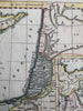 Canaan ancient Palestine Moses Israel 1815 American engraved hand colored map