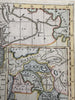 Canaan ancient Palestine Moses Israel 1815 American engraved hand colored map
