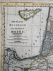 Canaan ancient Palestine Moses Israel 1815 American engraved hand colored map