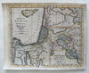 Canaan ancient Palestine Moses Israel 1815 American engraved hand colored map