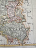 Netherlands Belgium Brabant Flanders 1760 Vaugondy decorative engraved color map