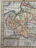 Poland La Pologne 1744 Faure charming engraved hand color miniature map