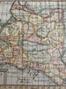 Poland La Pologne 1744 Faure charming engraved hand color miniature map
