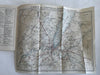 Geneva Switzerland c.1920’s colorful city plan map promo guide book w/photos