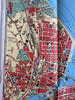 Geneva Switzerland c.1920’s colorful city plan map promo guide book w/photos