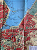 Geneva Switzerland c.1920’s colorful city plan map promo guide book w/photos