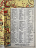 Geneva Switzerland c.1920’s colorful city plan map promo guide book w/photos