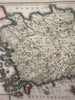 Asia Minor Turkey Cyprus Asia Propria 1747 Cellarius antique hand colored map