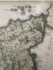 Sicilia Sicily island by itself Italy Italia 1747 Cellarius hand colored map