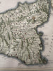 Sicilia Sicily island by itself Italy Italia 1747 Cellarius hand colored map