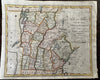 Vermont & New Hampshire 1796 Amos Doolittle rare antique map Wheat & Brun #