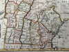 Vermont & New Hampshire 1796 Amos Doolittle rare antique map Wheat & Brun #