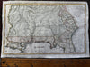 Georgia Territory & Two Floridas 1796 Amos Doolittle rare antique map