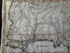 Georgia Territory & Two Floridas 1796 Amos Doolittle rare antique map