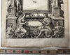 Plantin Title Page 1592 Antwerp antique engraved fine rare print