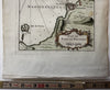 Southern Italy Naples Bay Puzzuoli c.1760 Bellin fine antique nautical map