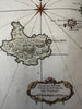 Southern Italy Naples Bay Vesuvius c.1760 fine Bellin antique hc nautical map