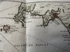 Southern Italy Naples Bay Vesuvius c.1760 fine Bellin antique hc nautical map