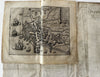 Vlissingen Flissinga Netherlands birds-eye view c. 1640 Guicciardini 2 city maps