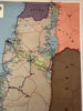 British Balfour Declaration 1917 in Palestine Jewish state c.1955 Hebrew map