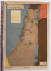 British Balfour Declaration 1917 in Palestine Jewish state c.1955 Hebrew map