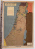 British Balfour Declaration 1917 in Palestine Jewish state c.1955 Hebrew map