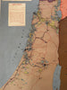 British Balfour Declaration 1917 in Palestine Jewish state c.1955 Hebrew map