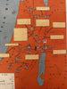 Land conquered by Joshua battlefields c.1955 Hebrew scarce pictorial map