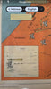 Land conquered by Joshua battlefields c.1955 Hebrew scarce pictorial map