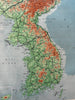 Korean peninsula North & South divided showing oil fields c.1955 Hebrew rare map