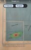 Korean peninsula North & South divided showing oil fields c.1955 Hebrew rare map