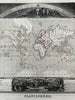 World Planisphere  Celestial scenery 1845 lovely large decorative pictorial map