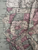 California Nevada early state maps 1873 JD Williams folio hand color scarce map