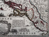 Dalmatia coast islands Croatia 1719 Chiquet decorative small map sailing ships