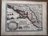 Dalmatia coast islands Croatia 1719 Chiquet decorative small map sailing ships