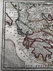 Greece & Turkish Empire 1719 Chiquet decorative cartouche charming miniature map