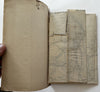 Lake Ontario RR Niagara Falls 1853 pre-open Engineers Report large folding map