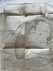 Lake Ontario RR Niagara Falls 1853 pre-open Engineers Report large folding map