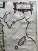 Scotland Hebrides islands Isle of Bute ca.1654 Blaeu scarce Atlas Novus