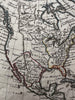 North America w/ vast Louisiana Territory 1806 Herisson map Albion & Teguayo