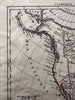 North America w/ vast Louisiana Territory 1806 Herisson map Albion & Teguayo