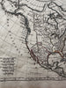 North America w/ vast Louisiana Territory 1806 Herisson map Albion & Teguayo