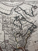 North America w/ vast Louisiana Territory 1806 Herisson map Albion & Teguayo