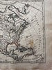 North America w/ vast Louisiana Territory 1806 Herisson map Albion & Teguayo