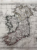 Ireland w/ Capt Doyle Nymph Bank discovery 1806 Herisson old hc miniature map