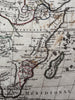 Africa Mts of Moon 1806 Herisson old hc miniature map