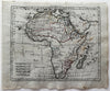 Africa Mts of Moon 1806 Herisson old hc miniature map