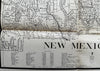 New Mexico 1911 Walter Twitchell large scarce folding state map