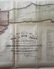 New York City Manhattan 1853 W. Bridges great huge Commissioners map hand color